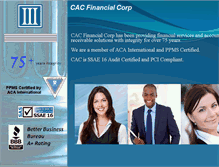 Tablet Screenshot of cacfinancial.com